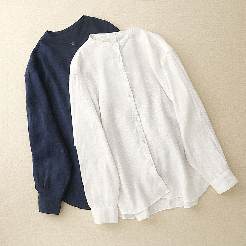 Breathable Cotton Long-Sleeve Mindful Meditation Shirt