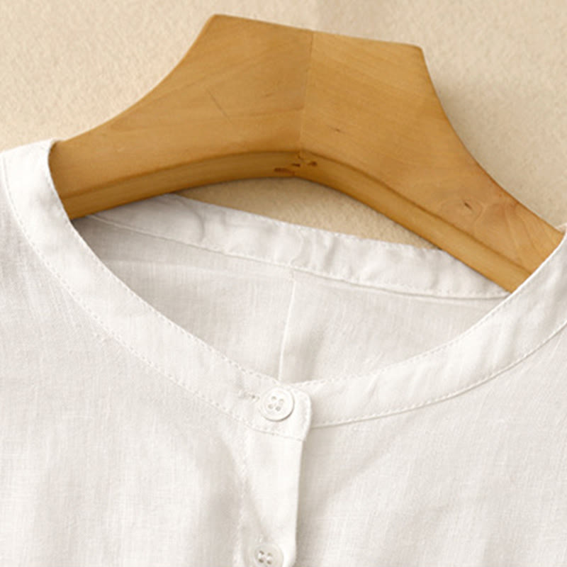 Breathable Cotton Long-Sleeve Mindful Meditation Shirt