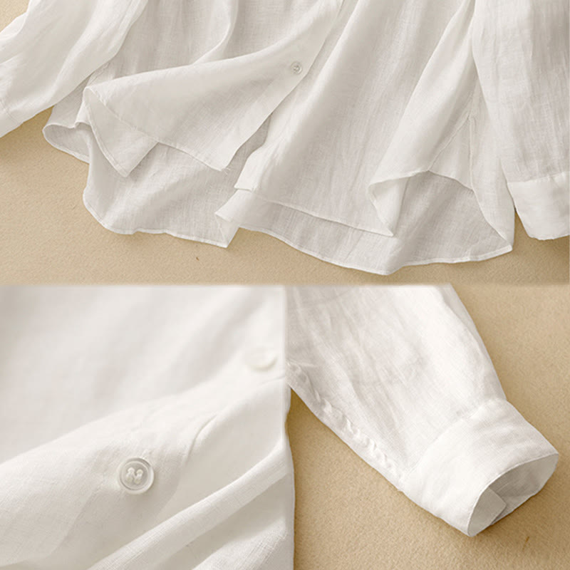 Breathable Cotton Long-Sleeve Mindful Meditation Shirt