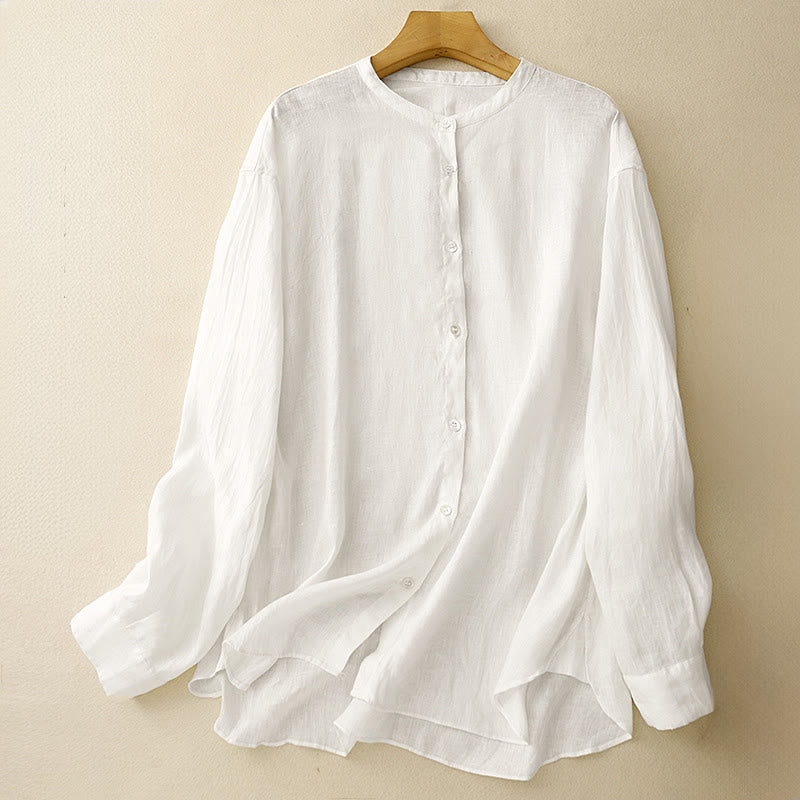 Breathable Cotton Long-Sleeve Mindful Meditation Shirt