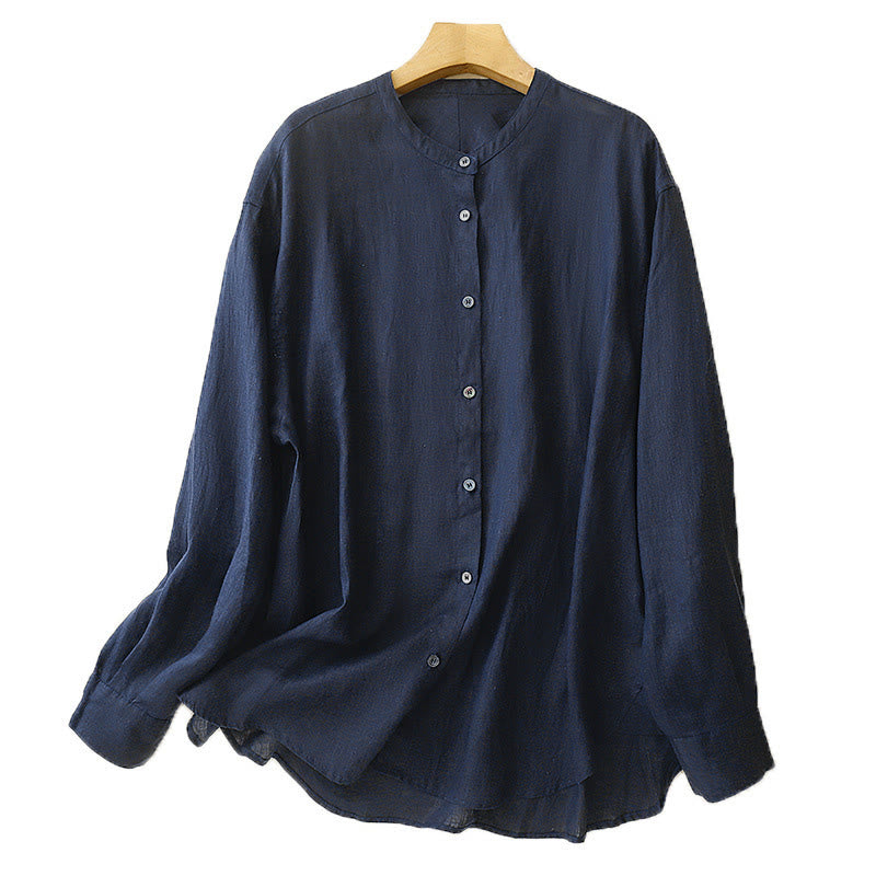 Breathable Cotton Long-Sleeve Mindful Meditation Shirt