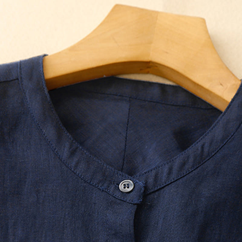 Breathable Cotton Long-Sleeve Mindful Meditation Shirt