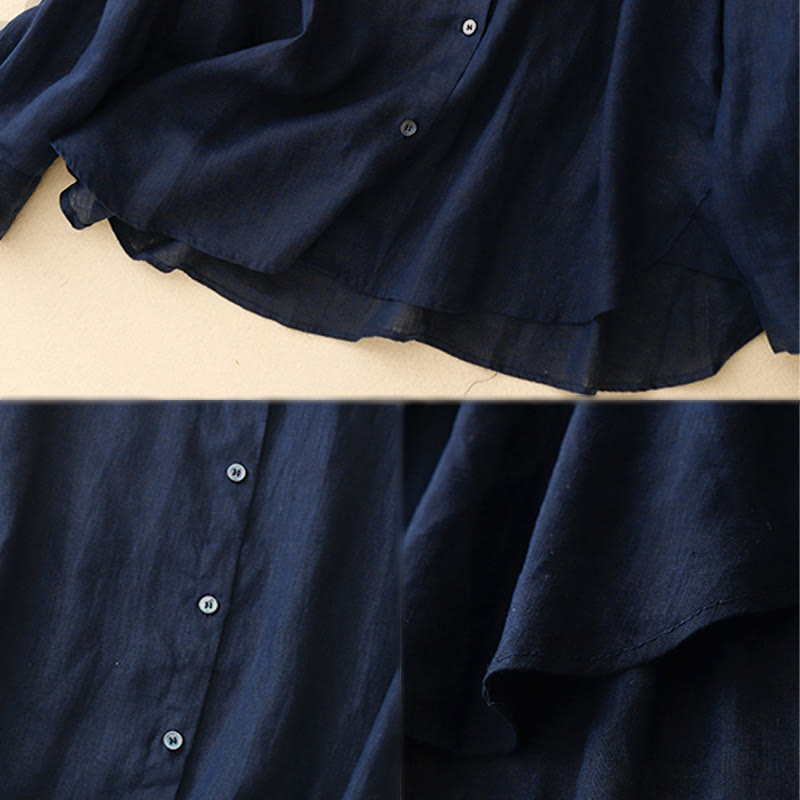 Breathable Cotton Long-Sleeve Mindful Meditation Shirt