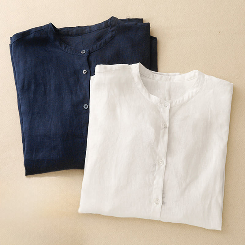 Breathable Cotton Long-Sleeve Mindful Meditation Shirt