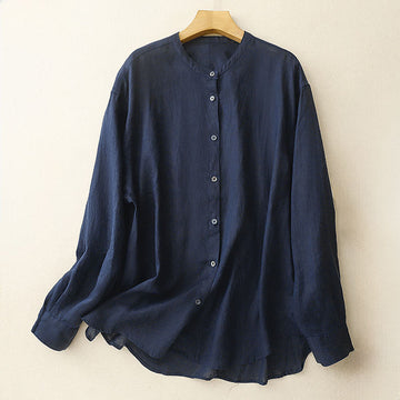 Breathable Cotton Long-Sleeve Mindful Meditation Shirt