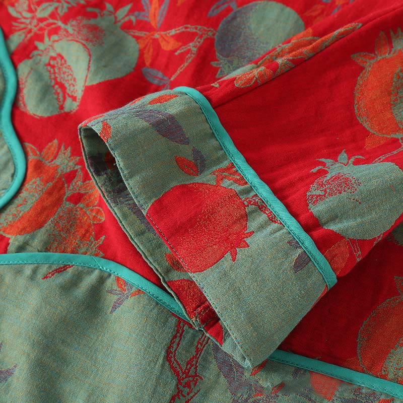 Cotton-Blend Patchwork Relaxed Meditation Two-Piece Set