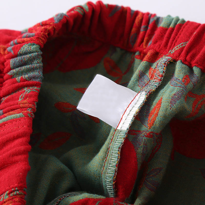 Cotton-Blend Patchwork Relaxed Meditation Two-Piece Set