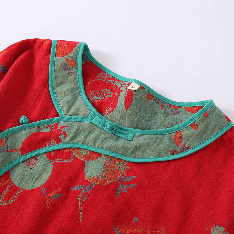 Cotton-Blend Patchwork Relaxed Meditation Two-Piece Set