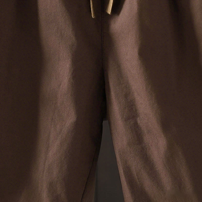 Plain Cotton Women's Harem Thermal Pants With Pockets