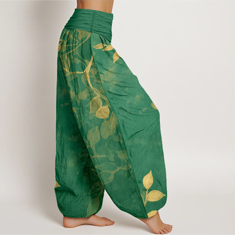 Pure Cotton Botanical Print Grounding Meditation Harem Pants