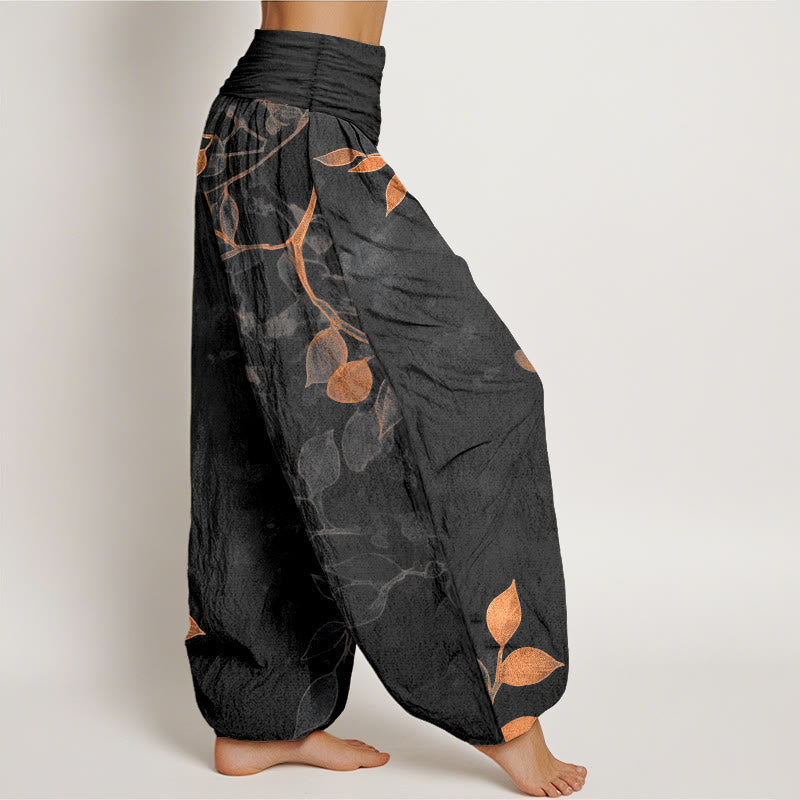 Pure Cotton Botanical Print Grounding Meditation Harem Pants