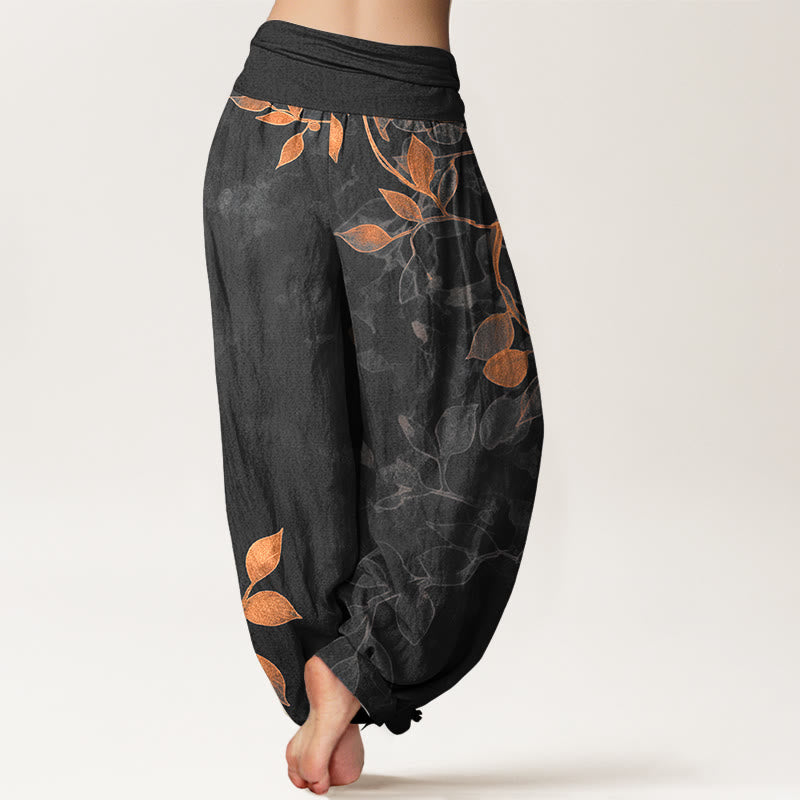 Pure Cotton Botanical Print Grounding Meditation Harem Pants