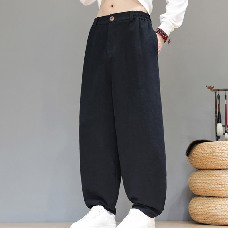 Structured Cotton Tapered Mindful Movement Pants