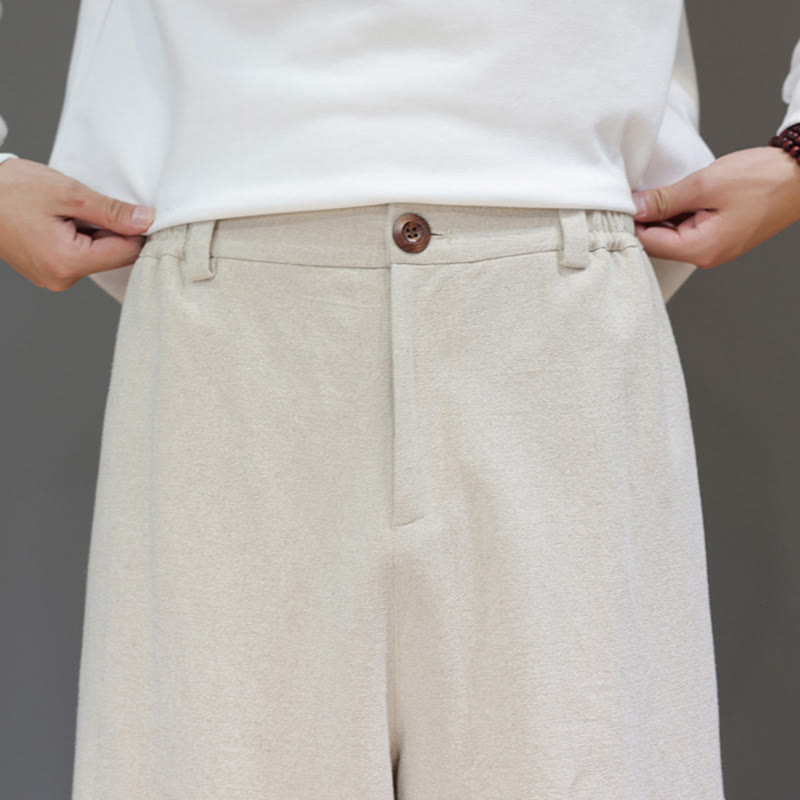 Structured Cotton Tapered Mindful Movement Pants