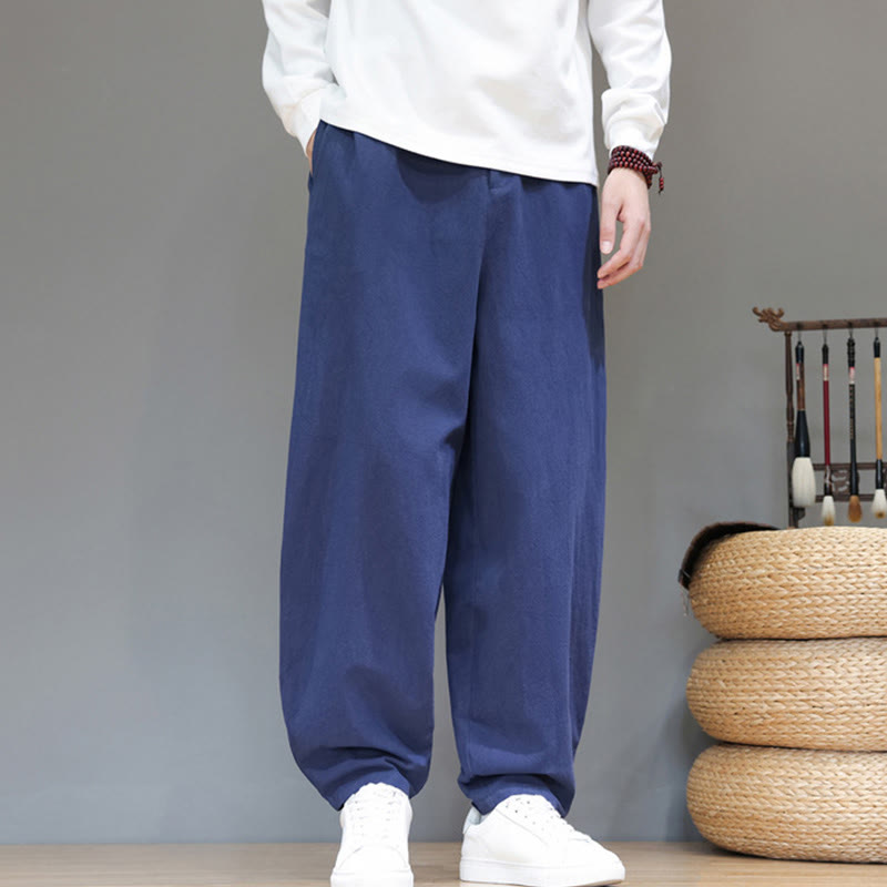 Structured Cotton Tapered Mindful Movement Pants