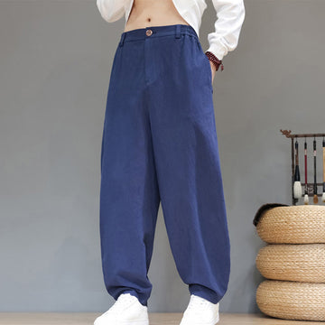 Structured Cotton Tapered Mindful Movement Pants