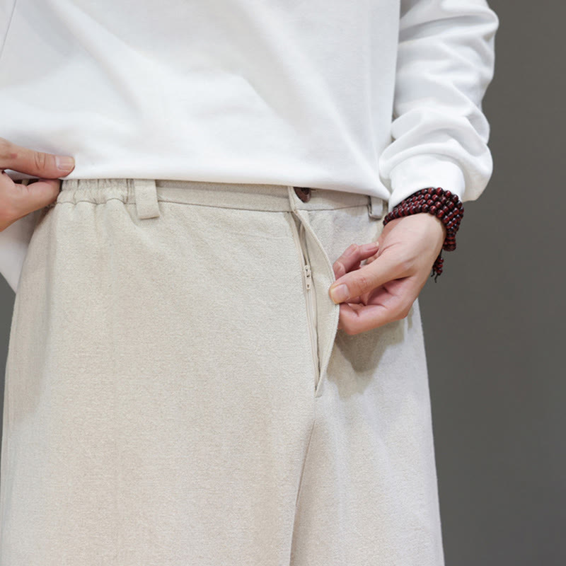 Structured Cotton Tapered Mindful Movement Pants