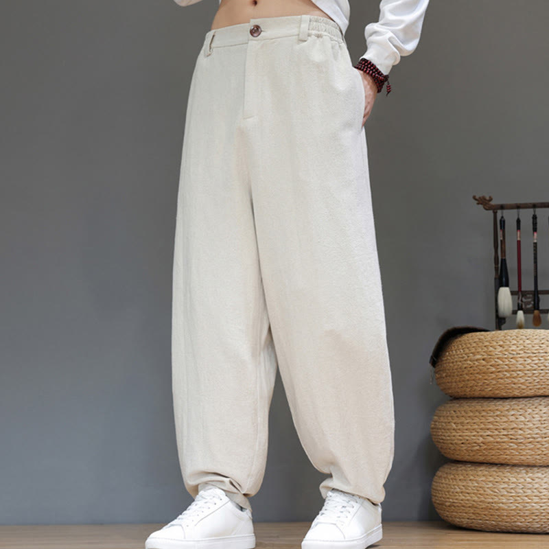 Structured Cotton Tapered Mindful Movement Pants
