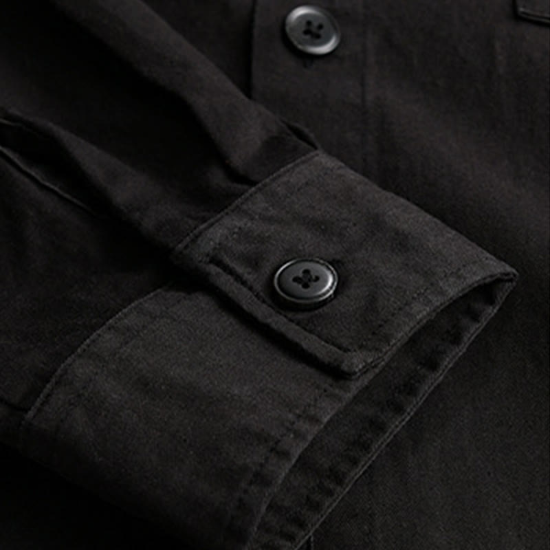 Tactile Cotton Layered Plaid Mindful Men's Jacket