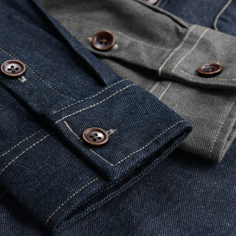 Minimalist Cotton Slim-Fit Lapel Jacket for Daily Mindful Wear