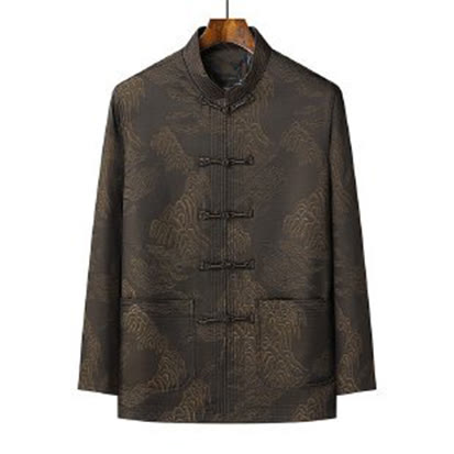 Breathable Tactile Men's Two-Piece Meditation and Qi Gong Set