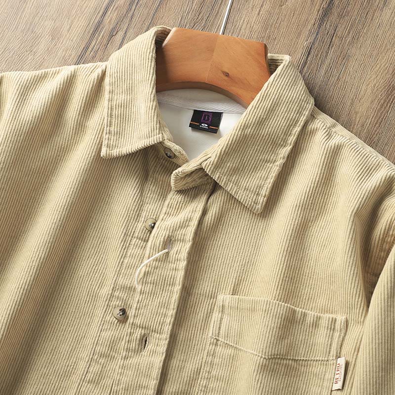 Tactile Corduroy Structured Mindful Outerwear Jacket