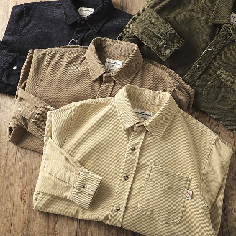 Tactile Corduroy Structured Mindful Outerwear Jacket