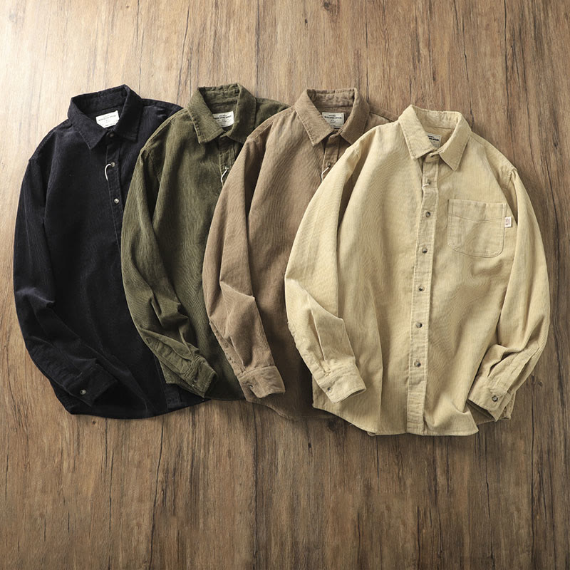 Tactile Corduroy Structured Mindful Outerwear Jacket