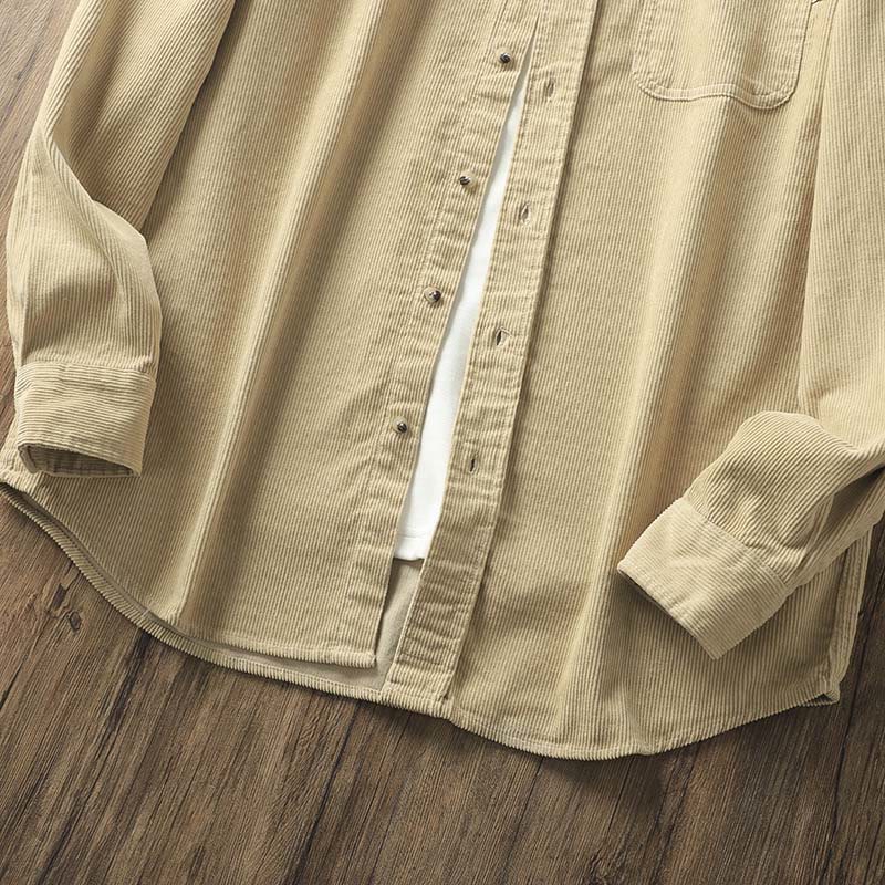 Tactile Corduroy Structured Mindful Outerwear Jacket
