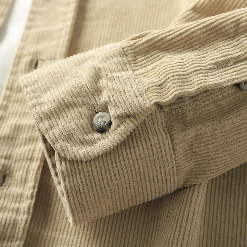 Tactile Corduroy Structured Mindful Outerwear Jacket