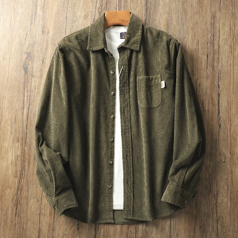 Tactile Corduroy Structured Mindful Outerwear Jacket