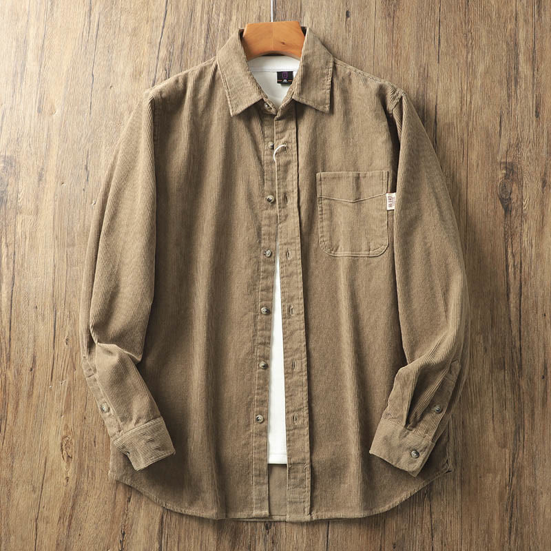 Tactile Corduroy Structured Mindful Outerwear Jacket