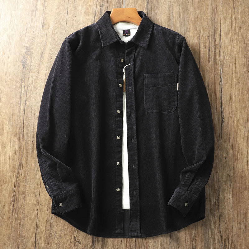 Tactile Corduroy Structured Mindful Outerwear Jacket