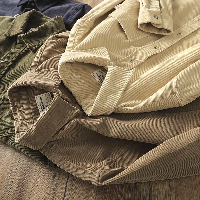 Tactile Corduroy Structured Mindful Outerwear Jacket