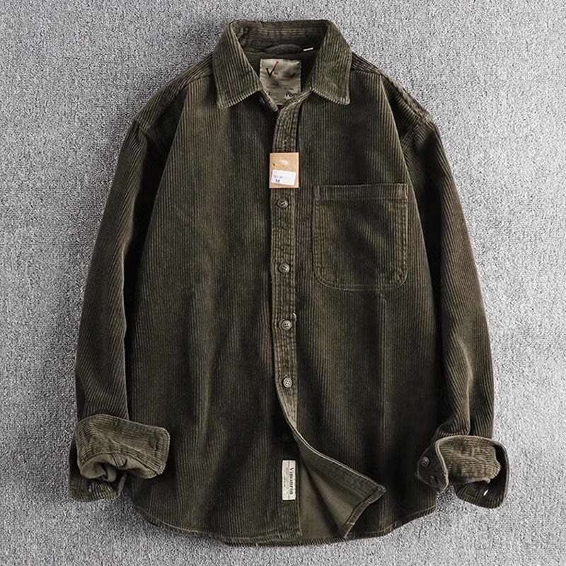 Structured Thickened Single-Breasted Mens Grounding Jacket