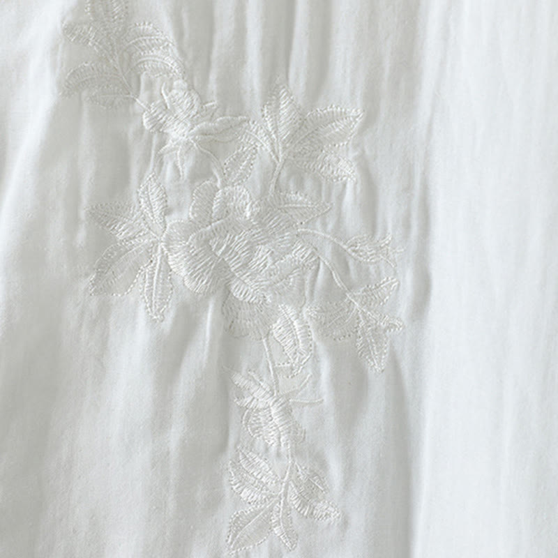 Winter Solid Flower Long Sleeve Cotton Women's Thermal Jacket