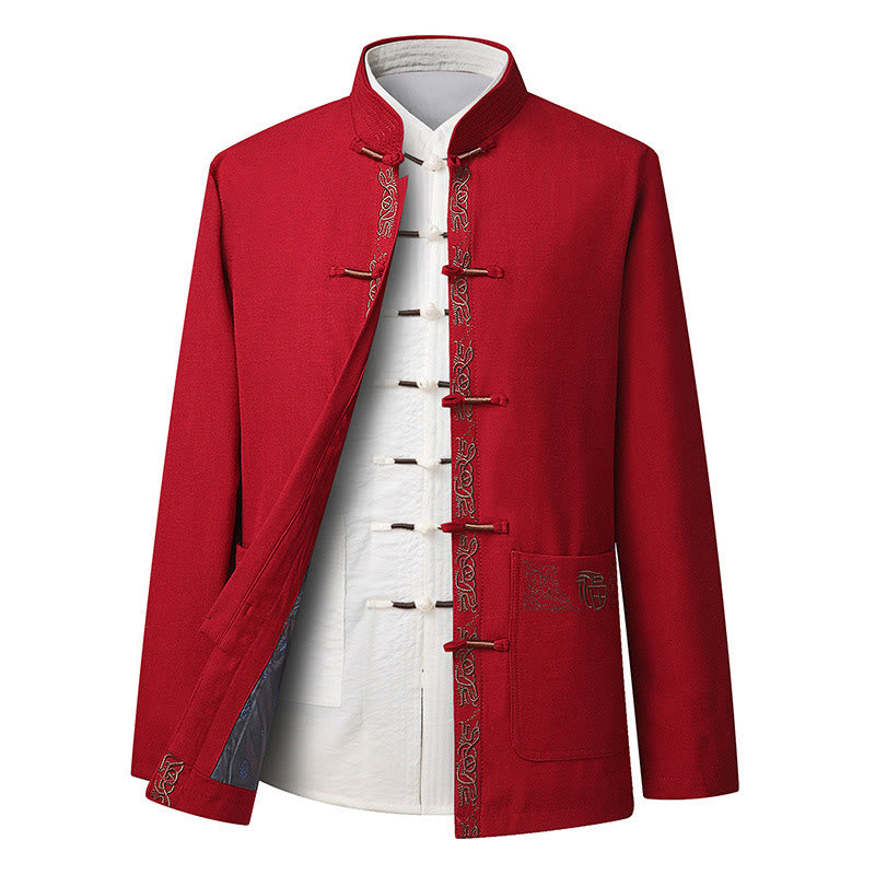 Tactile Embroidered Men's Meditation and Mindful Movement Suit