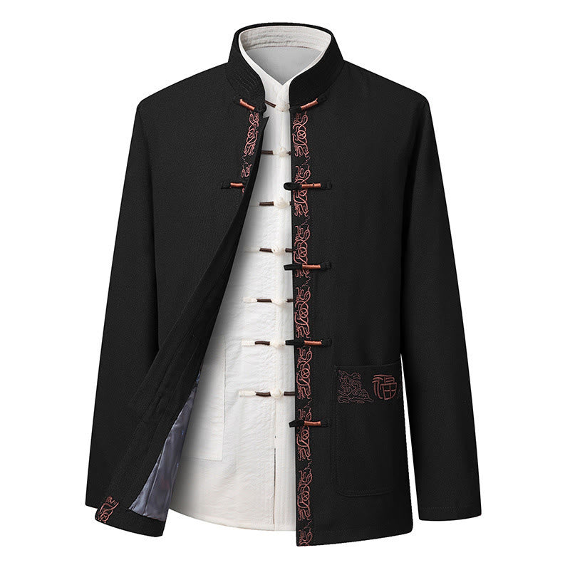Tactile Embroidered Men's Meditation and Mindful Movement Suit