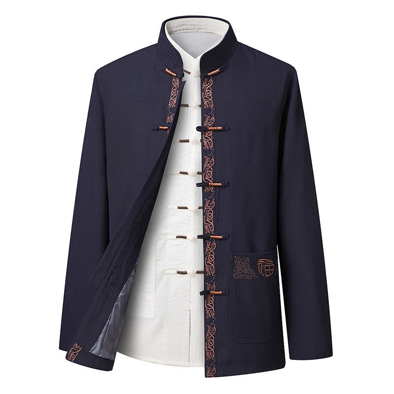 Tactile Embroidered Men's Meditation and Mindful Movement Suit