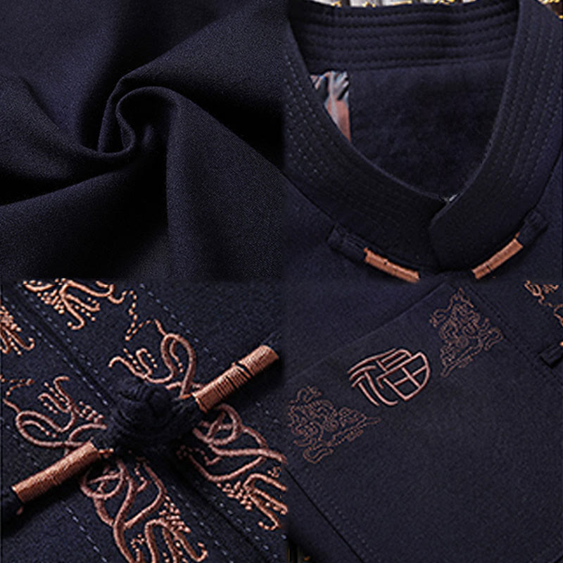 Tactile Embroidered Men's Meditation and Mindful Movement Suit