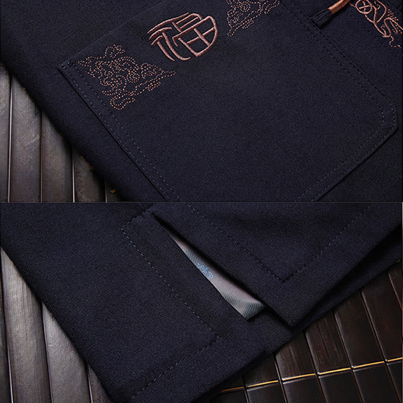 Tactile Embroidered Men's Meditation and Mindful Movement Suit