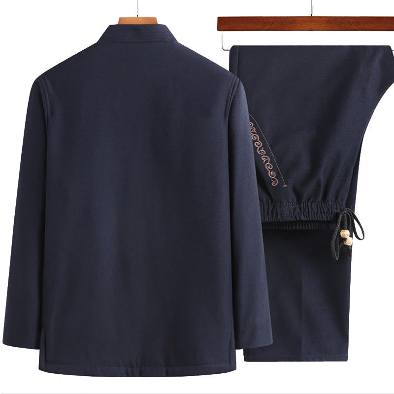 Tactile Embroidered Men's Meditation and Mindful Movement Suit