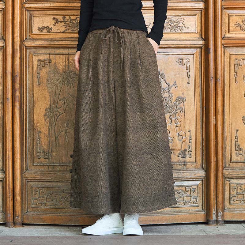Men's Structured Corduroy Wide-Leg Meditation Pants