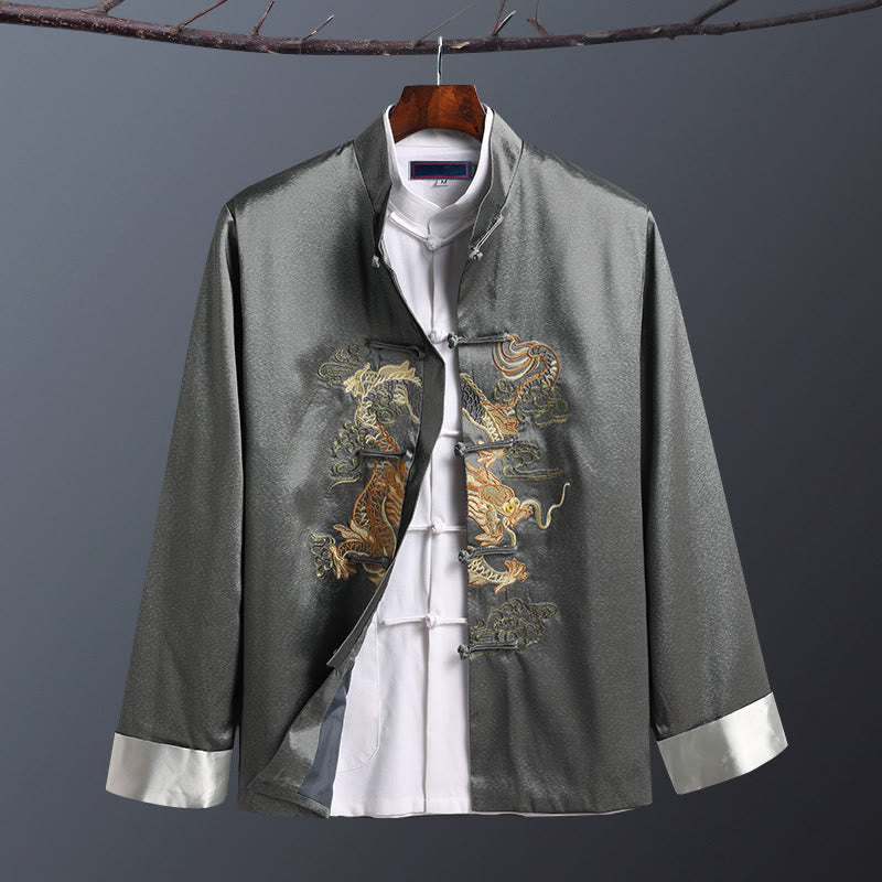 Men's Breathable Stand-Collar Mindful Meditation Jacket