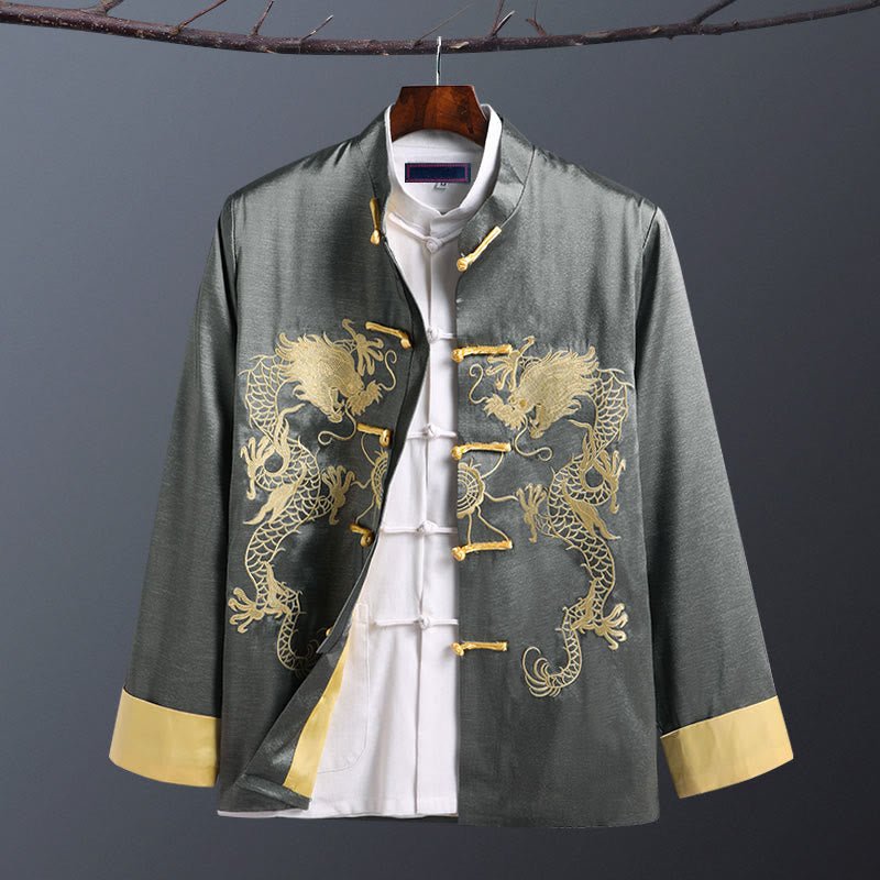 Men's Breathable Stand-Collar Mindful Meditation Jacket