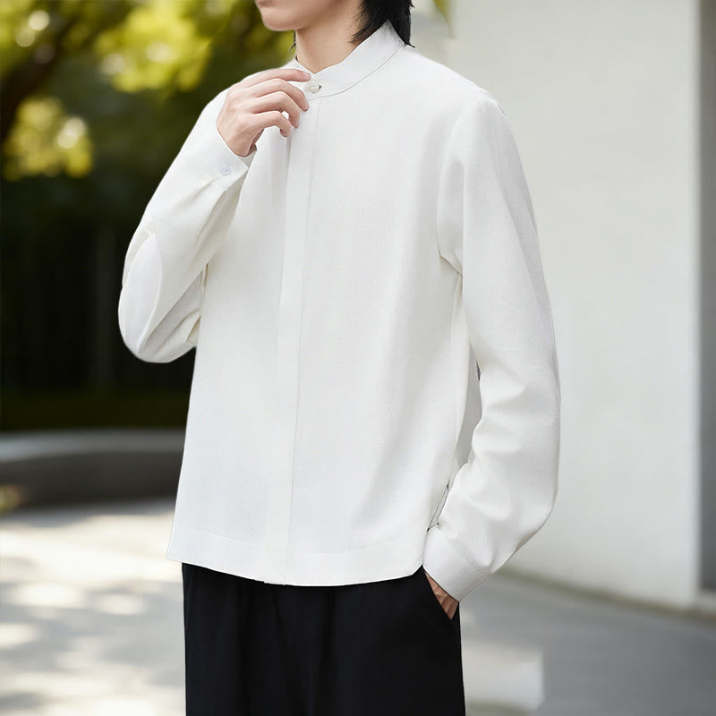 Breathable Cotton Linen Minimalist Kimono Shirt