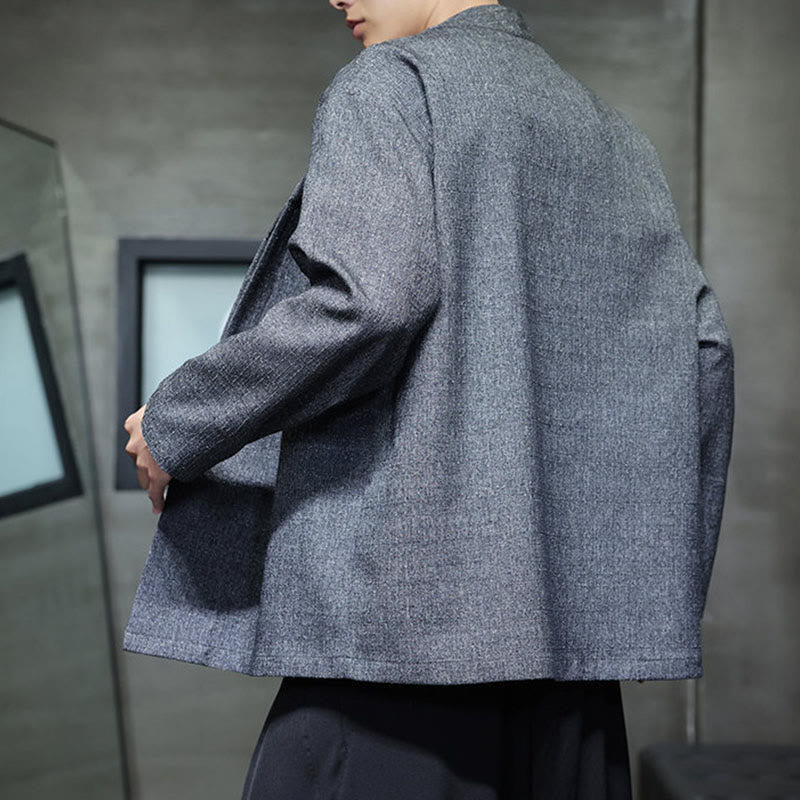Tactile Lightweight V-Neck Grounding Men's Jacket