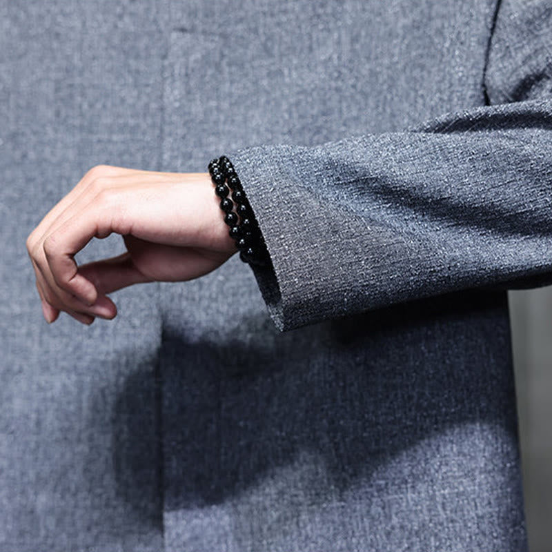 Tactile Lightweight V-Neck Grounding Men's Jacket