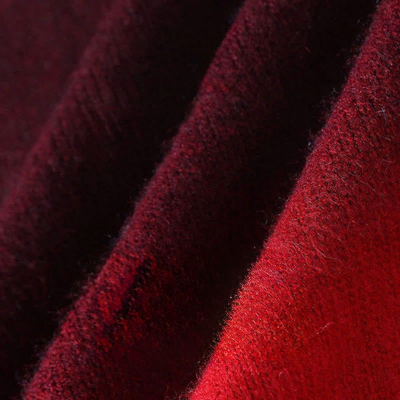 Winter Stand Collar Gradient Color Design Warm Men's Long Sleeve Knitted Sweater