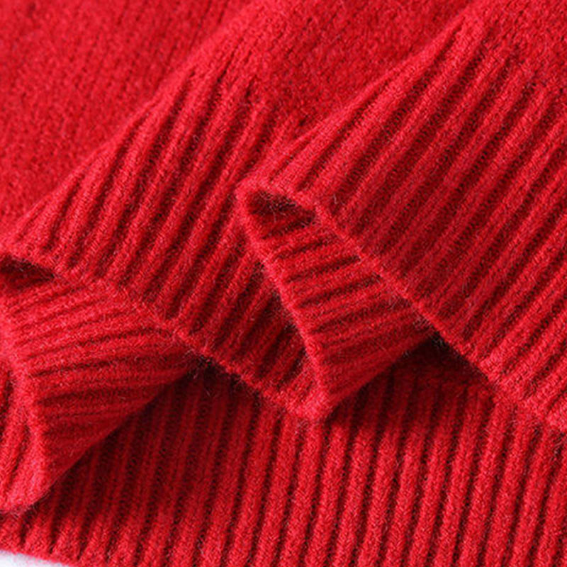 Winter Stand Collar Gradient Color Design Warm Men's Long Sleeve Knitted Sweater